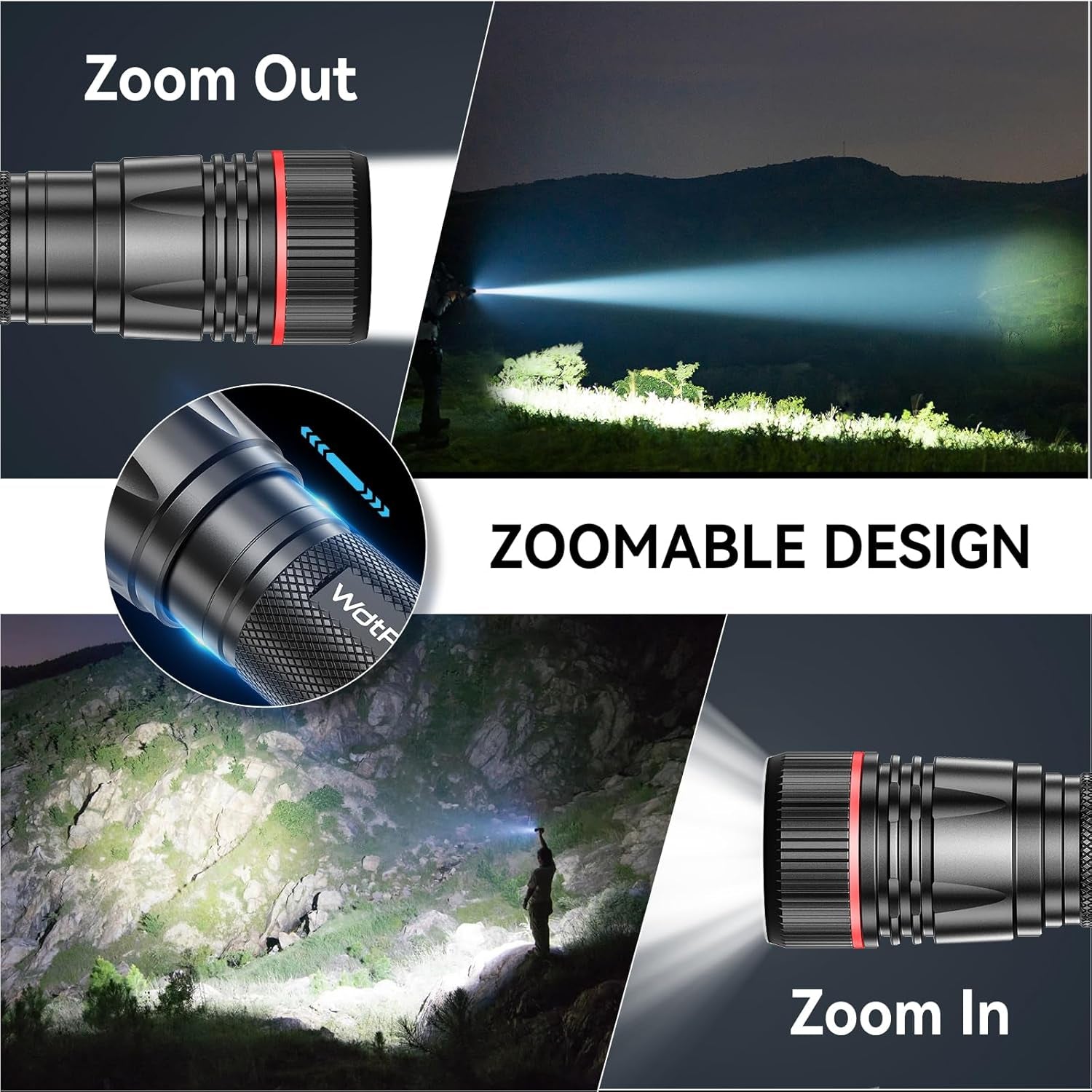 Rechargeable Flashlights High Lumens, 2 Pack 10H Long Lasting Super Bright EDC Flashlight, LED Mini Tactical Flash Lights for Camping Emergency, Drop & Water Resistant (Battery Included) | 2 Pack 10H Runtime, Tactical EDC, Emergency Camping, Drop & Water Resistant