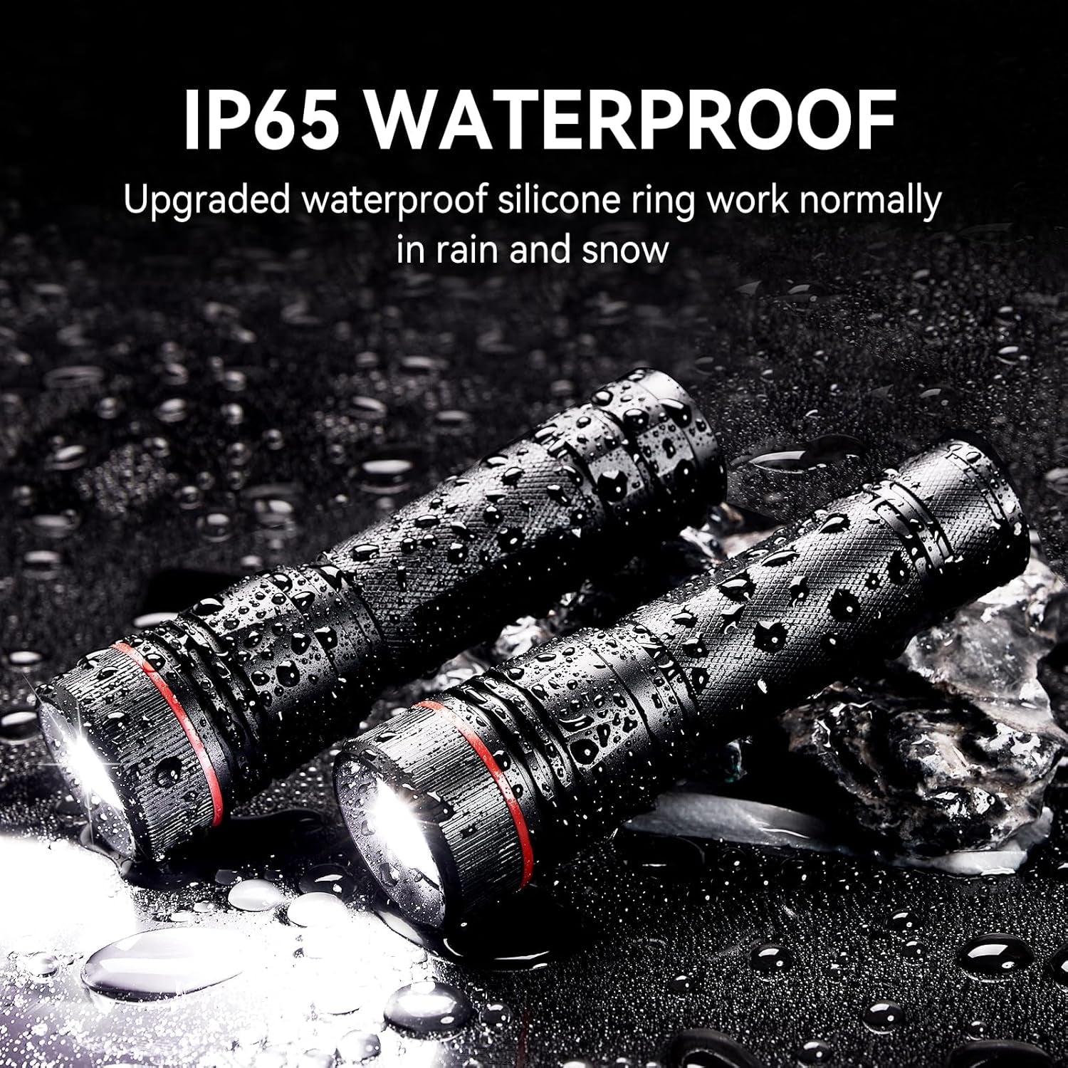 Rechargeable Flashlights High Lumens, 2 Pack 10H Long Lasting Super Bright EDC Flashlight, LED Mini Tactical Flash Lights for Camping Emergency, Drop & Water Resistant (Battery Included) | 2 Pack 10H Runtime, Tactical EDC, Emergency Camping, Drop & Water Resistant