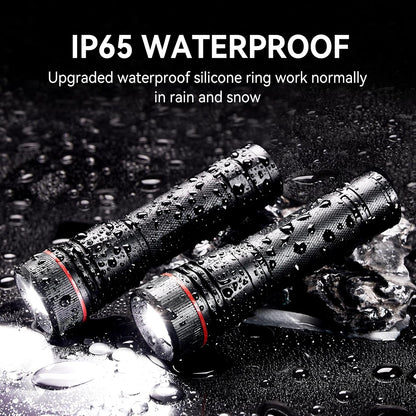 Rechargeable Flashlights High Lumens, 2 Pack 10H Long Lasting Super Bright EDC Flashlight, LED Mini Tactical Flash Lights for Camping Emergency, Drop & Water Resistant (Battery Included) | 2 Pack 10H Runtime, Tactical EDC, Emergency Camping, Drop & Water Resistant
